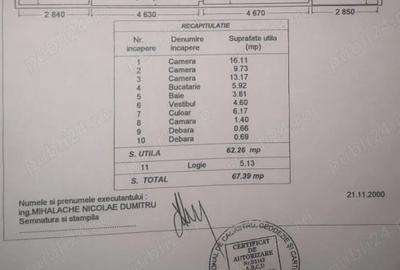 Apartament cu 3 camere semidecomandat în Balta Albă