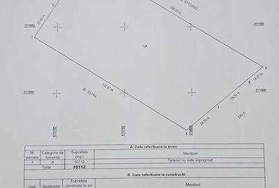 Teren agricol intravilan de 10112 mp, în Mihăilești