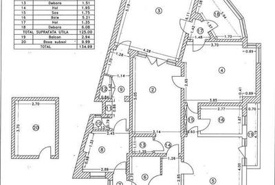 Apartament cu 4 camere decomandat, mobilat în Rosetti - 16