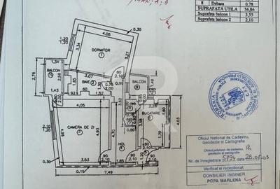 Apartament cu 2 camere decomandat în Central