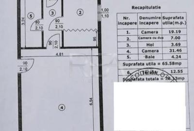 Apartament cu 3 camere semidecomandat în Unirii - 1