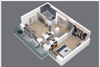 De VÂNZARE apartament 2 camere in bloc nou cu super pozitie - 1