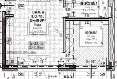 Apartament 2 camere, 40mp, balcon, orientare sudica, Baciu - 4