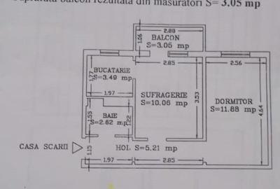 Apartament cu 2 camere semidecomandat, mobilat în Groapa - 13