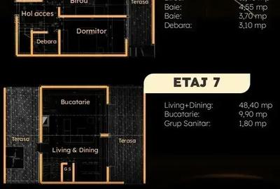 Penthouse Lux 238 mp | 2 Locuri de parcare  | Finalizat - 2