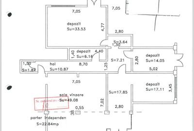 Spatiu comercial zona Radu Negru, suprafata 159mp. - 2