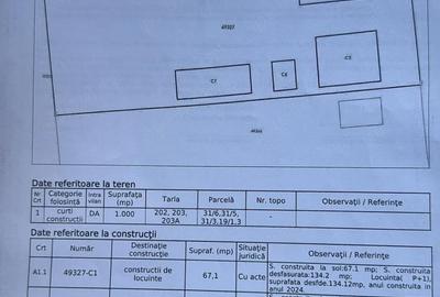 Casă cu 3 camere cu Teren 1000 Mp în Central