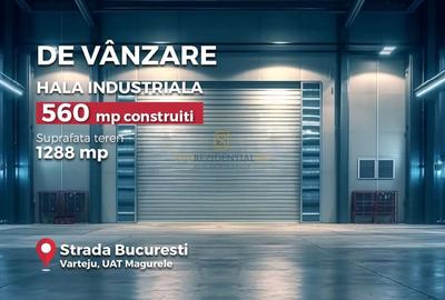 Hala industriala de vanzare, localizare strategica, DNCB Magurele, teren 1288 mp - 1
