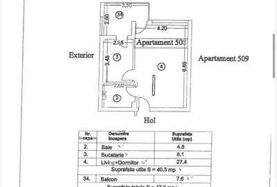 Apartament cu 3 camere în Nord - 2