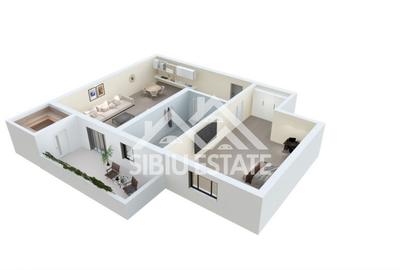 Apartament cu 2 camere decomandat în Țiglari