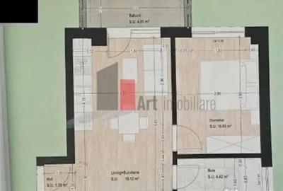 Apartament cu 2 camere semidecomandat în Central