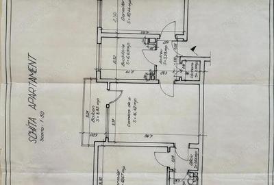 Apartament cu 3 camere semidecomandat în Rogerius