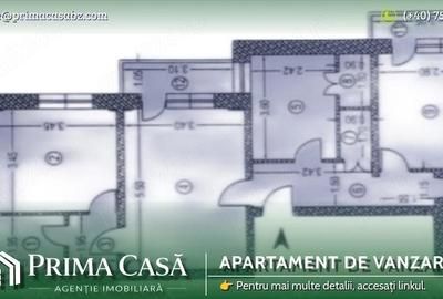 Apartament cu 3 camere semidecomandat în Unirii Sud