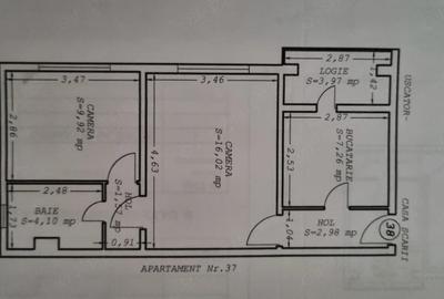 Apartament cu 2 camere semidecomandat în Nord - 1