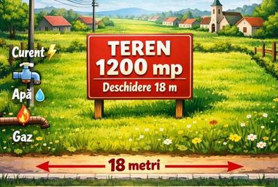 Teren de 1200 mp, în Central