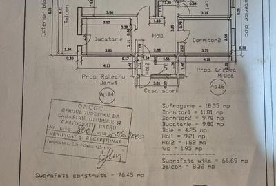 Vand Apartament 3 camere decomandat etaj 3, strada Maramures Vand Apartament 3 camere decomandat etaj 3, strada Maramures - 15