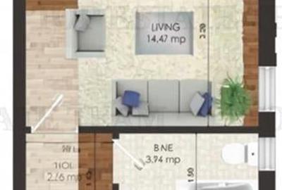 Garsoniera cocheta situata excelent in zona noua Popesti Leordeni - 7