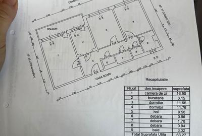 Apartament cu 3 camere decomandat, mobilat în Central - 6