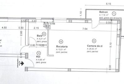 Apartament cu 2 camere semidecomandat în Gilău - 7