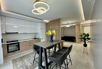 Apartament cu 2 camere semidecomandat, mobilat în Pipera
