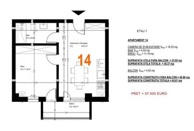 Apartament 2 camere Otopeni Munteniei Park - 7