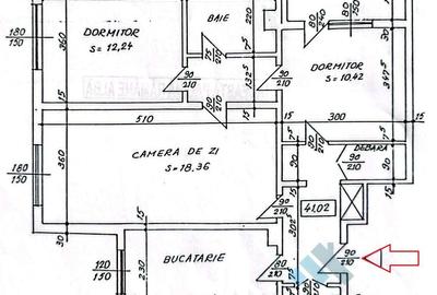 Apartament cu 3 camere semidecomandat, mobilat în Ozana - 8