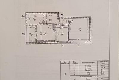 Apartament cu 2 camere decomandat în Central - 8