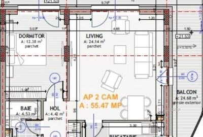 Apartament de 3 camere / Panorama  superba, 82 mp, parcare, Eroilor - 7