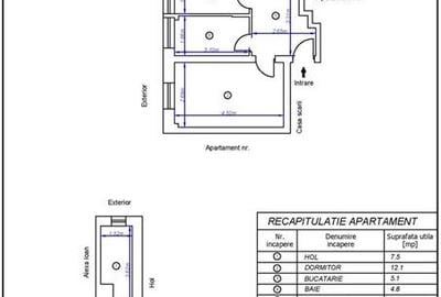 Apartament cu 2 camere decomandat în Central - 13