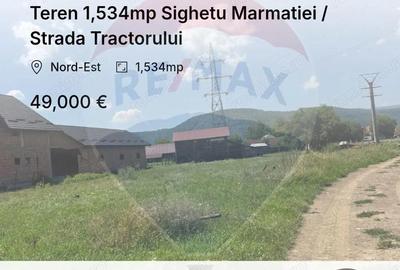 Teren 1,534mp Sighetu Marmatiei / Strada Tractorului - 1