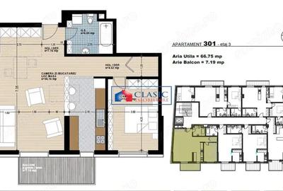 Apartament 2 camere, ansamblu rezidential nou, zona Marasti, strada Dorobantilor - 3