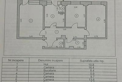 Apartament cu 3 camere în Gării
