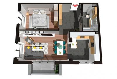 Apartament 2 camere, finisat, bloc nou - Str. Teilor - 10