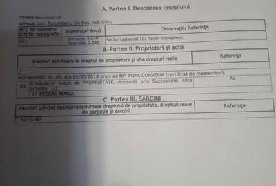 Teren de 2649 mp, în Porumbacu de Jos - 4