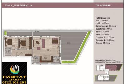 3 camere terasa Timpuri Noi Metrou - 6