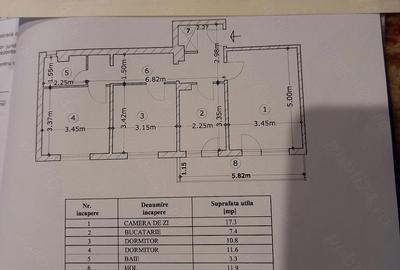 Apartament cu 3 camere decomandat în Central - 1