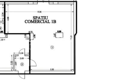 Spațiu comercial, de 67 mp, în Tunari - 2