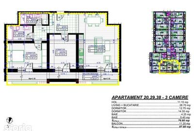 Apartament cu 3 camere în Ultracentral - 7