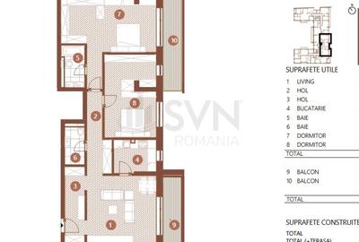 Apartament cu 4 camere decomandat, mobilat în Barbu Văcărescu - 11
