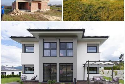 Casă P+E 2025 la roșu și teren generos (48 ari) în Sălsig - 1