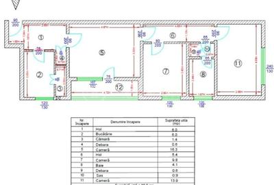 Apartament cu 3 camere semidecomandat în Podu Roș - 1