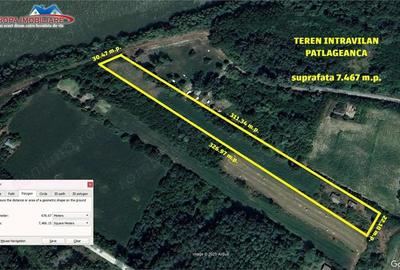 Teren de 7467 mp, în Pătlăgeanca - 2