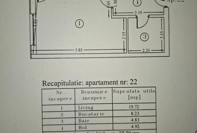 Garsonieră decomandată, mobilată în Apusului - 8