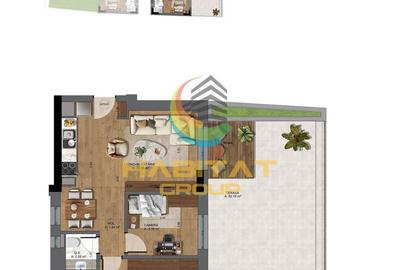 Apartament cu 3 camere în Eminescu