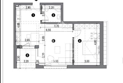 Apartament cu 2 camere semidecomandat în Freidorf - 6