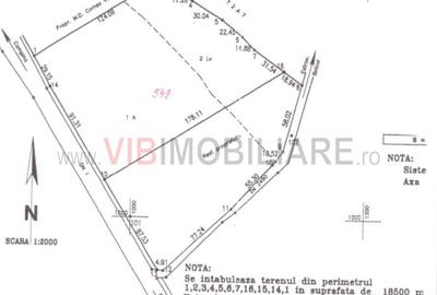 Teren de 18500 mp, în Central