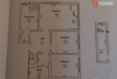 Apartament cu 3 camere decomandat în Tipografilor