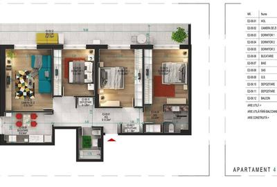 Apartament cu 4 camere decomandat în 1 Decembrie 1918 - 3