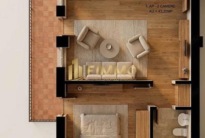 Apartament cu 2 camere în Burdujeni
