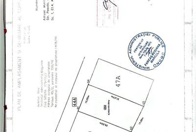 Teren de 996 mp, în Central